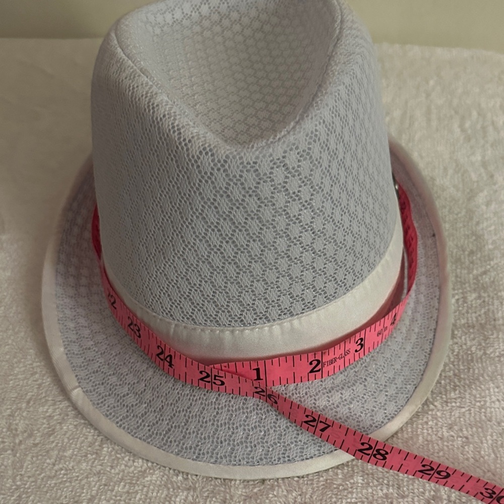 White Women s Summer Fedora Hat - Breathable Performance Style - Picture 4 of 5